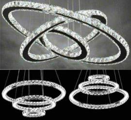 3 Ring Crystal Chandelier